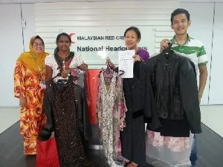 Tun Abdul Hamid and Malaysian Red Crescent public service record