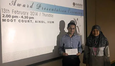 YTAH law bursary presentation at IIUM